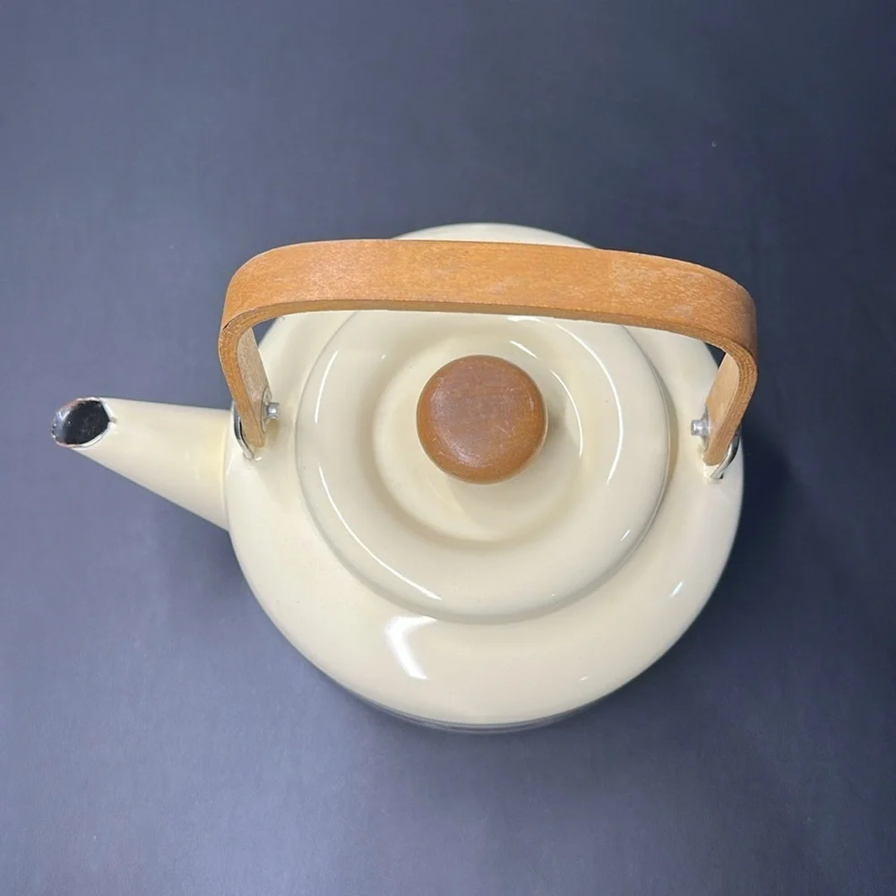 Vintage 1984 Monte Carlo Teapot | Floral Enamel | Farmhouse Kitchen